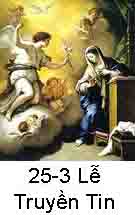 Suy Niệm Tin Mừng Lễ Truyền Tin 25-03: Bài 101-105: Bà sẽ thụ thai, sinh hạ một con trai.